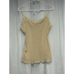 Forever 21 Cream Lace Trim Camisole